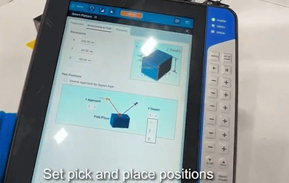 Smart tablet palletizing and welding applications