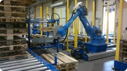 Pallet Sortation and Handling with a Motoman Robot